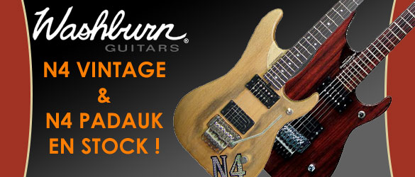 Washburn N4 Vintage et Washburn N4 Padauk