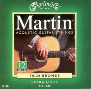 Martin - Extra Light - pour guitare 12 Cordes 
