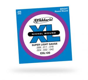 D Addario - EXL 120 - Tirant Super Light - 9-42 
