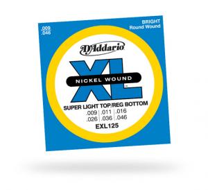 D Addario - EXL 125 - Tirant Super Light Top/Regular Bottom - 9-46 
