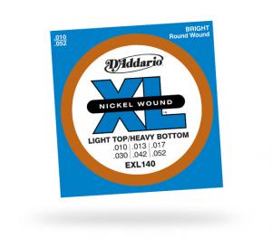 D Addario - EXL 140 - Tirant Light Top/Heavy Bottom - 10-52 
