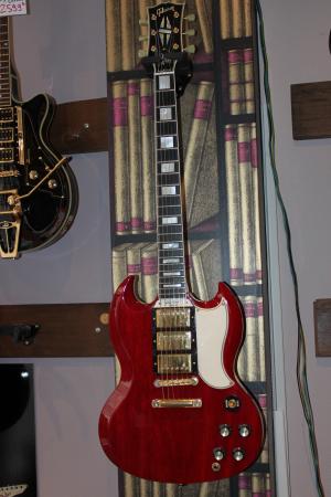 Gibson - Custom shop  SG Korina Custom 3-PU Ltd Vintage Cherry
