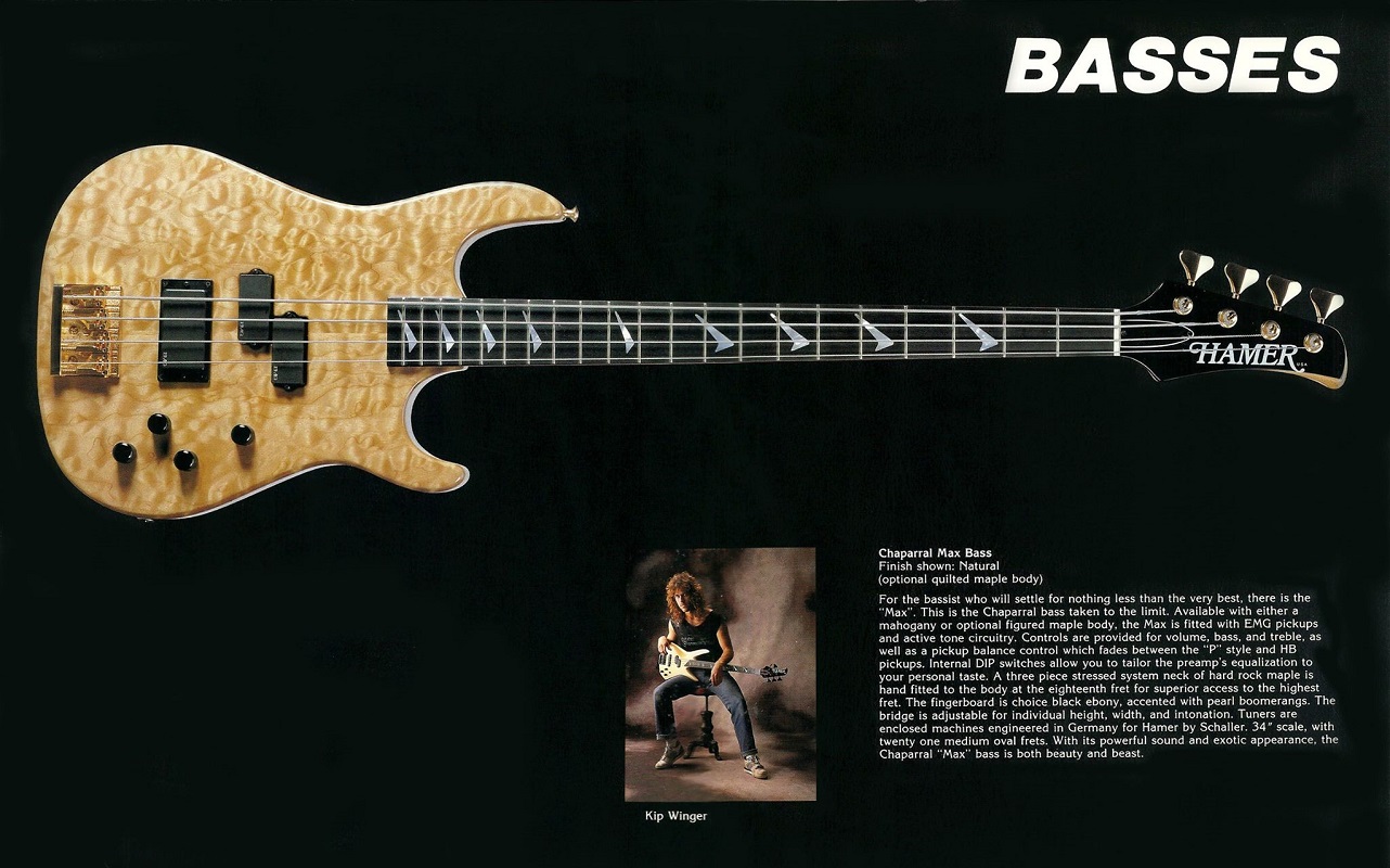 Max bass. Hamer Chaparral 1988. Hamer Chaparral 1986. Hamer Scarab Bass. Hamer Chaparral Standard.