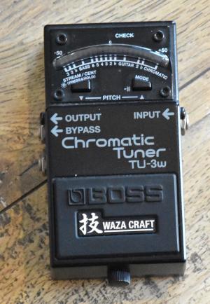 BOSS - TU 3 W CHROMATIC TUNER WAZA CRAFT  MIJ 

